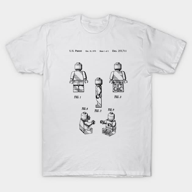 LEGO Minifig Patent T-Shirt by DennisMcCarson